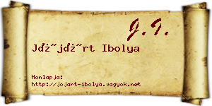 Jójárt Ibolya névjegykártya