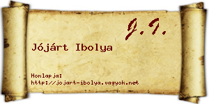 Jójárt Ibolya névjegykártya